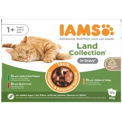 Iams Kissan Märkäruoka*Advanced Nutrition Adult Gravy Lihalajitelma 12 x 85 g