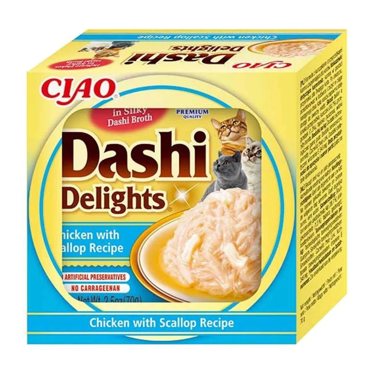 Inaba Kissan Märkäruoka*Dashi Delights Cat kampasimpukka 70 g