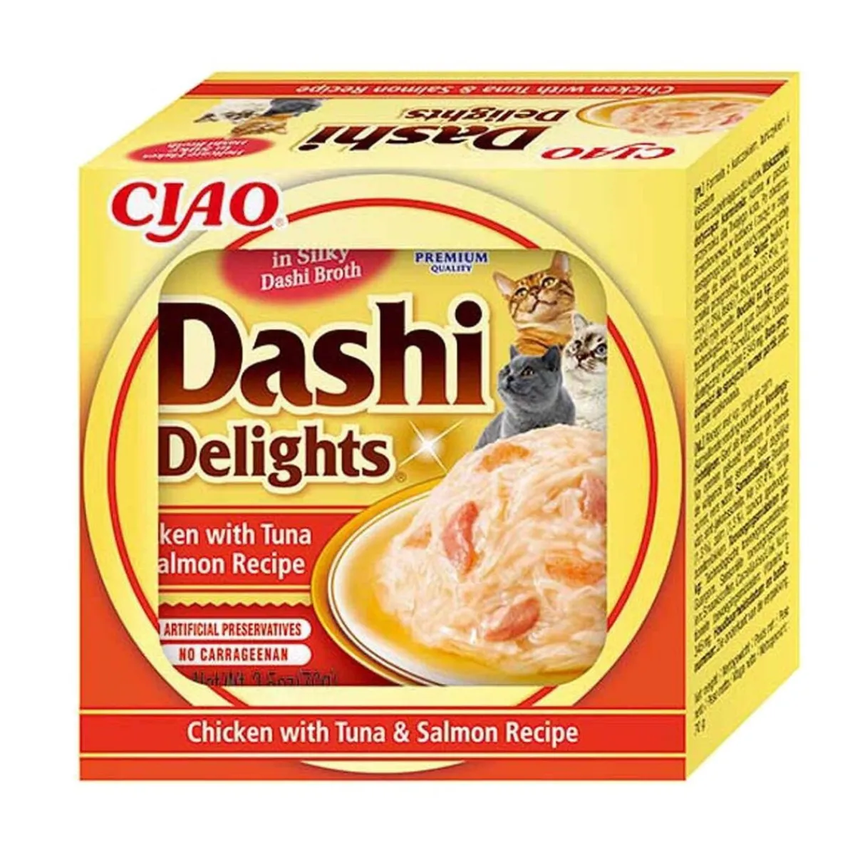 Inaba Kissan Märkäruoka*Dashi Delights Cat tonnikala-lohi 70 g