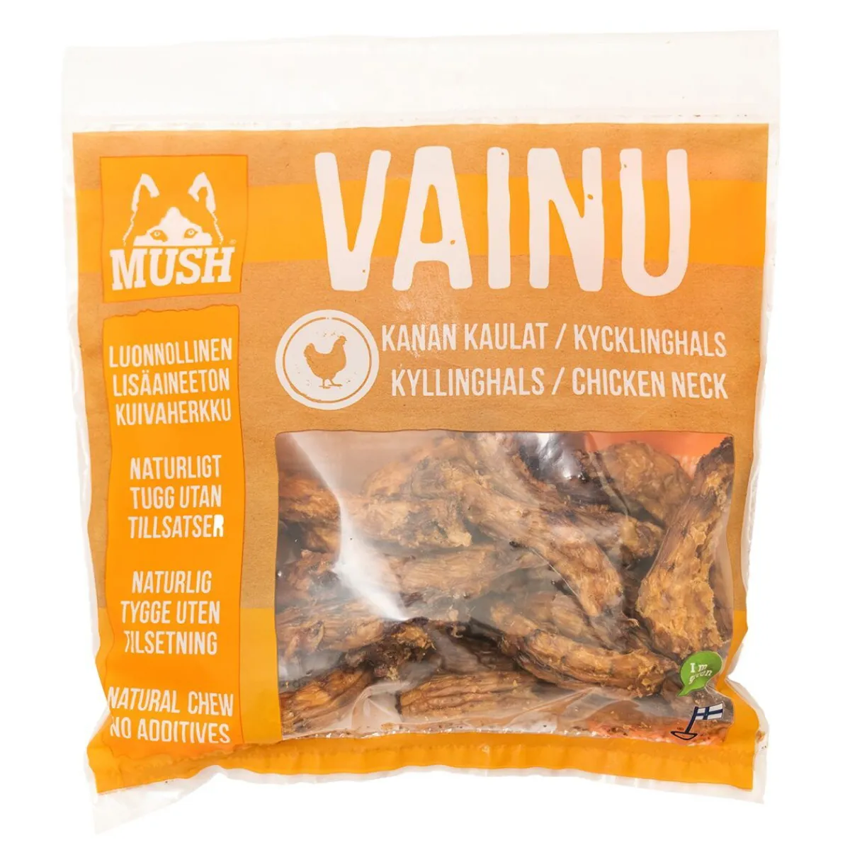 Mush Täyslihaherkut|Ruokinnan Monipuolistaminen*Kanan kaula Vainu, 220 g