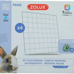 Zolux Pieneläinten Häkit|Chinchillan Häkit*Kanin taikakuution lisäosat Nlife Habitat, metallia, 4 kpl