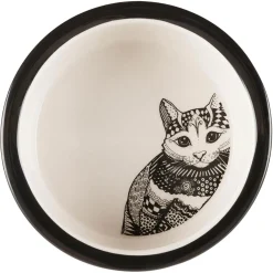 Trixie Kissan Ruoka- Ja Juomakupit*Kissankuppi Zentangle 0,3 l, 12 cm