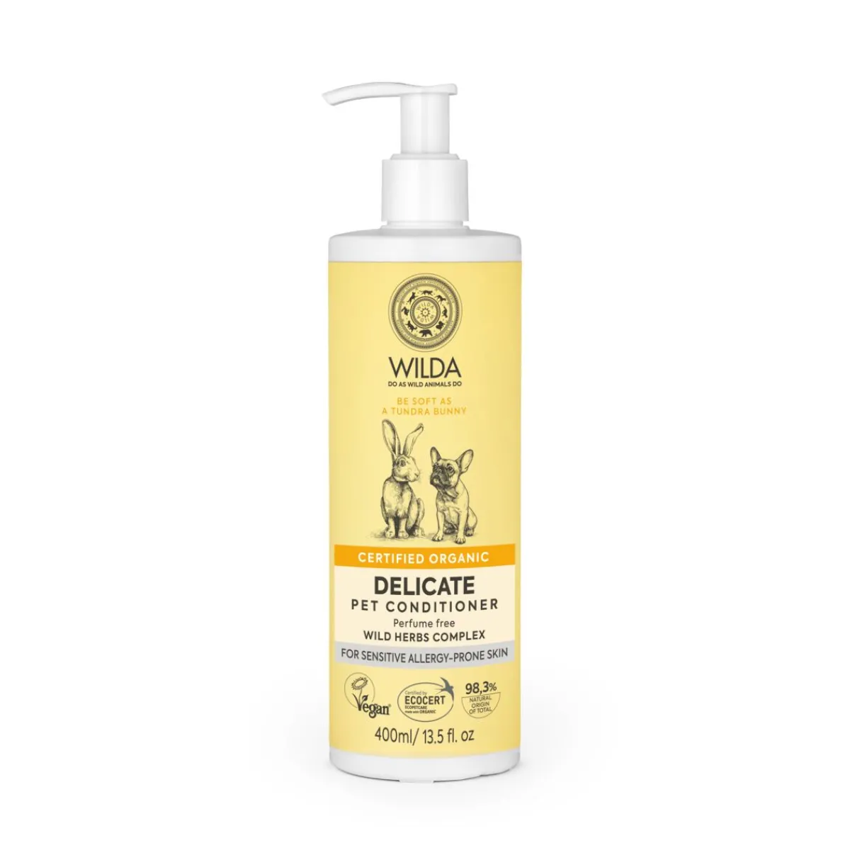 WILDA Kissan Shampoot|Kissan Hoitoaineet*Koiran hoitoaine Siberica Delicate 400ml