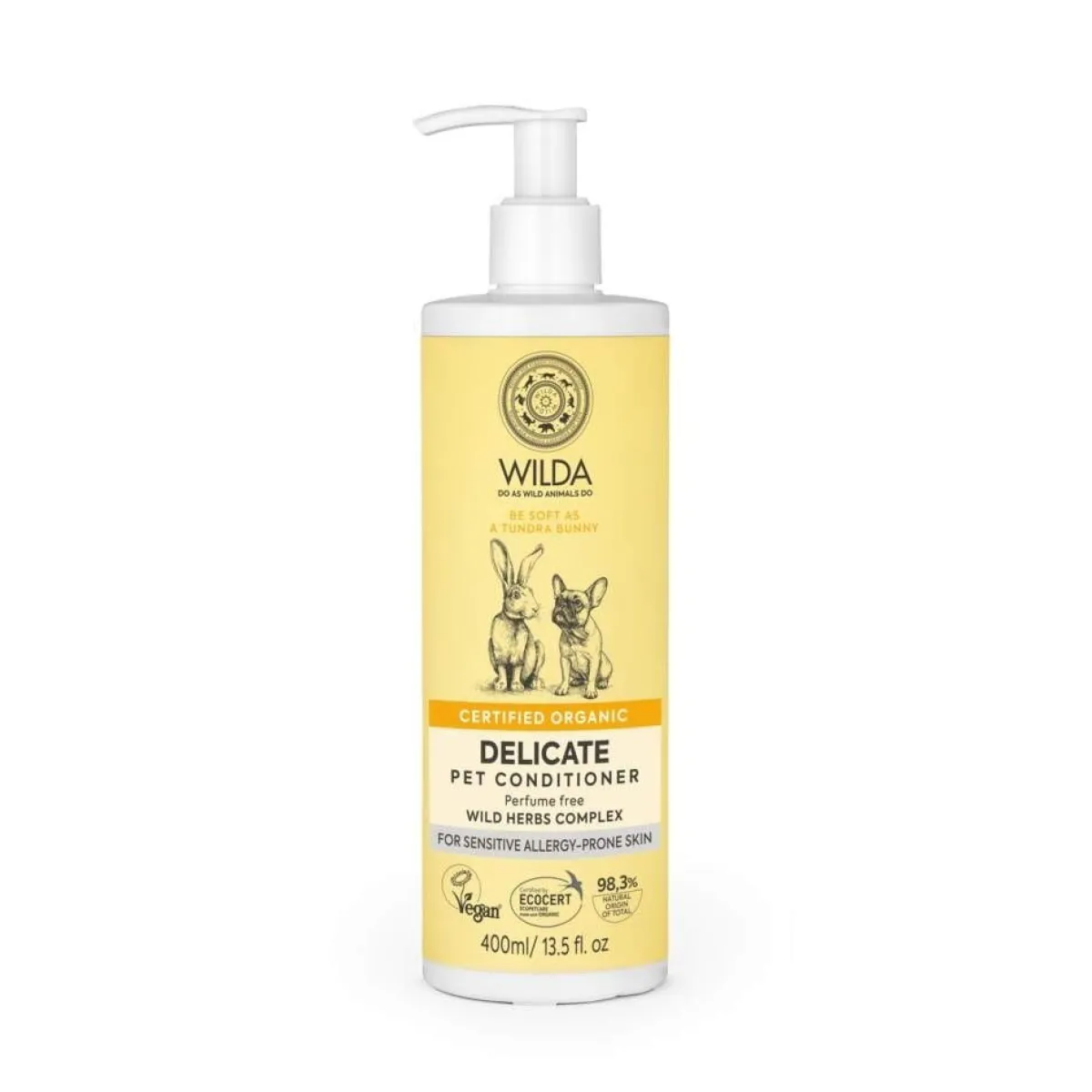 WILDA Kissan Shampoot|Kissan Hoitoaineet*Koiran hoitoaine Siberica Delicate 400ml