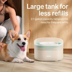 Petlibro Koiranpennun Ruokailu|Uutuudet Koirille*Koiran juoma-automaatti Capsule, valkoinen