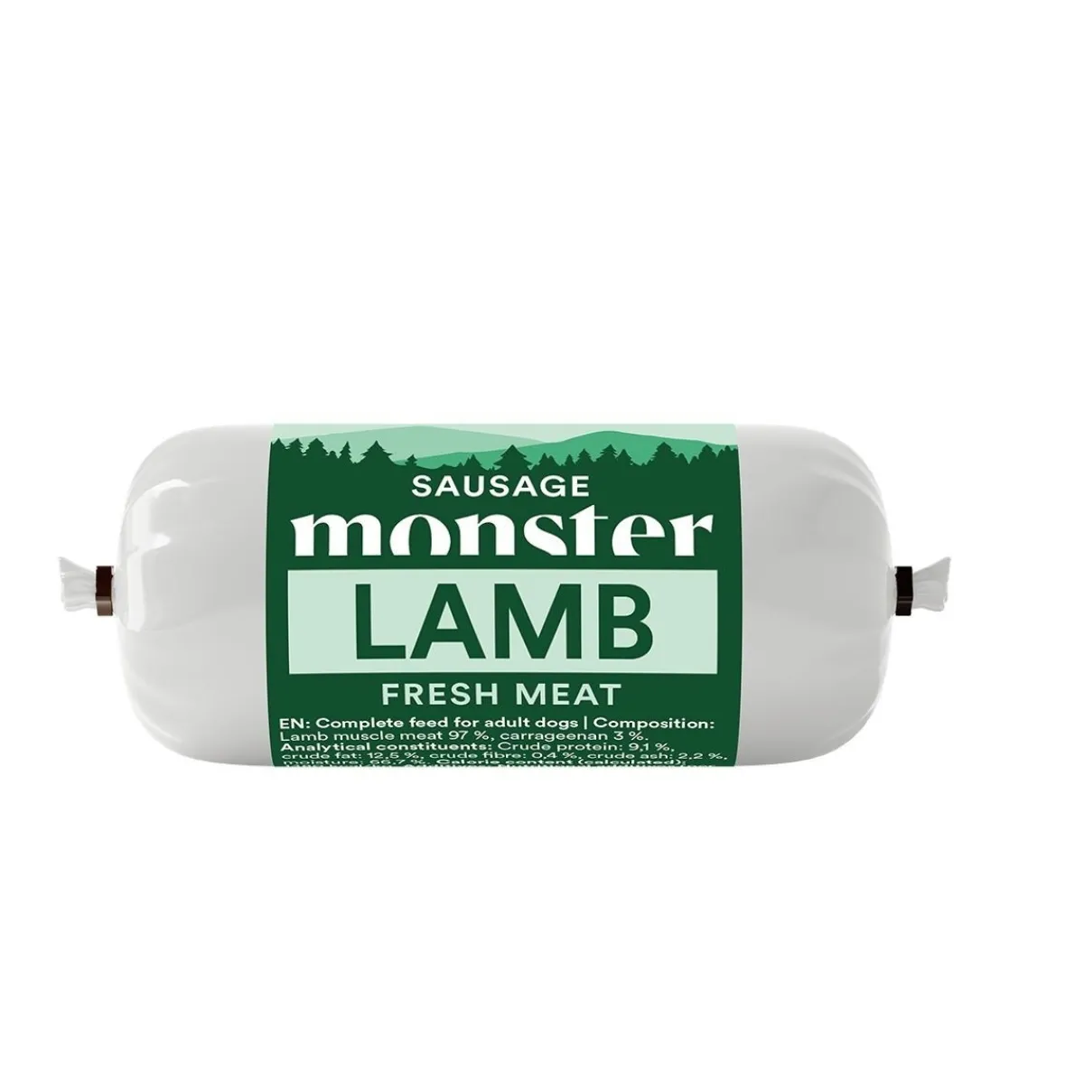 Monster Pet Food Koiran Märkäruoka Ja Makkarat|Pehmeät Koiran Herkut*Koiran treenimakkara Monster, lammas