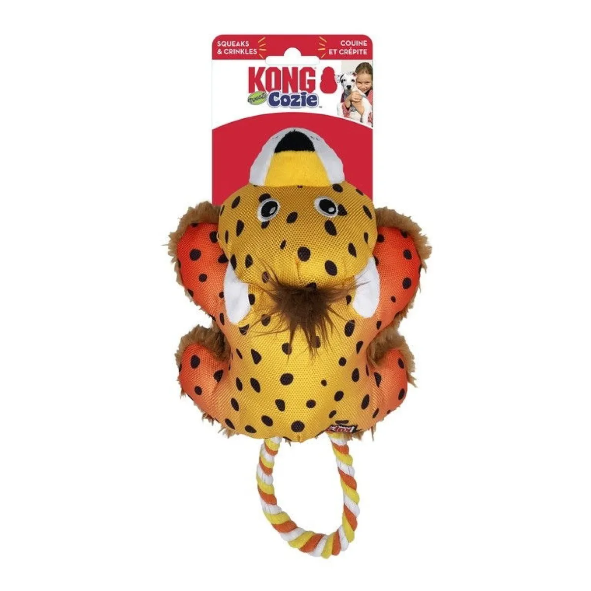 Kong Koiran Pehmolelut|Koiran Vetolelut*Cozie Tuggz Gepardi S/M