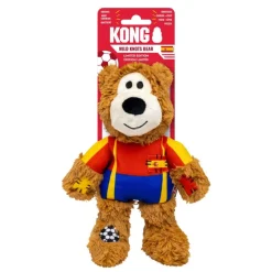 Kong Koiran Pehmolelut|Koiran Vinkulelut*Wild Knots Bear footballer Espanja Monivärinen