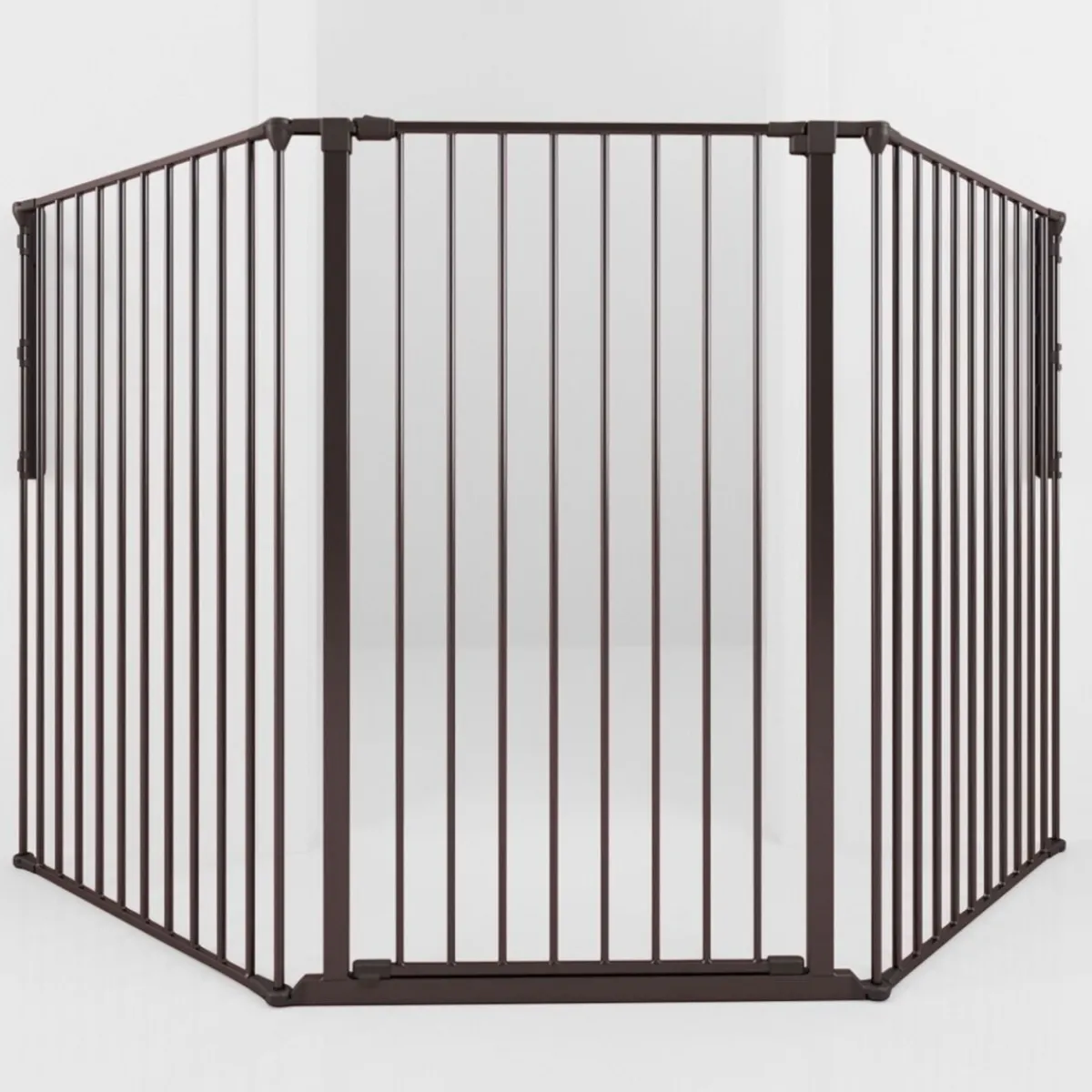 DogSpace Portit|Häkit*Korkea ja säädettävä koiraportti Rocky, musta 90-221 x 104,5 cm
