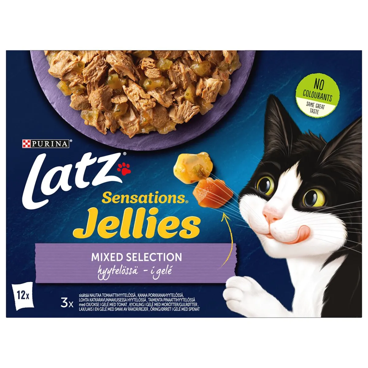 Latz Kissan Märkäruoka|Tarjoukset Kissoille*Cat Sensations Mixed Selection in jelly 12x100g