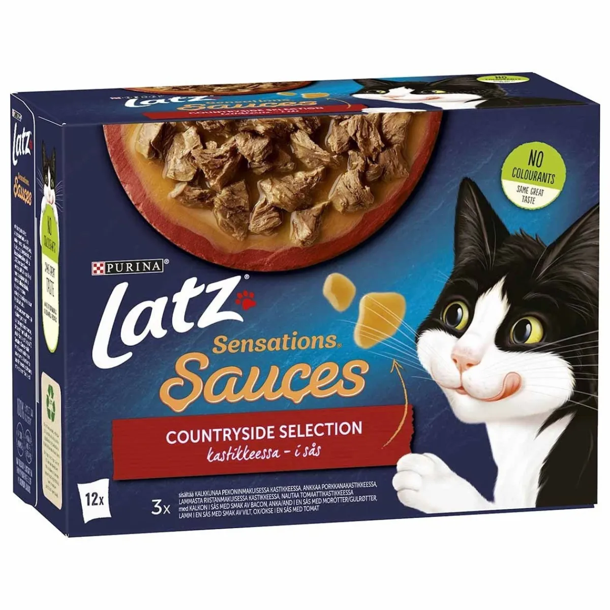 Latz Kissan Märkäruoka|Tarjoukset Kissoille*Sensations Sauces Countryside 12x85g