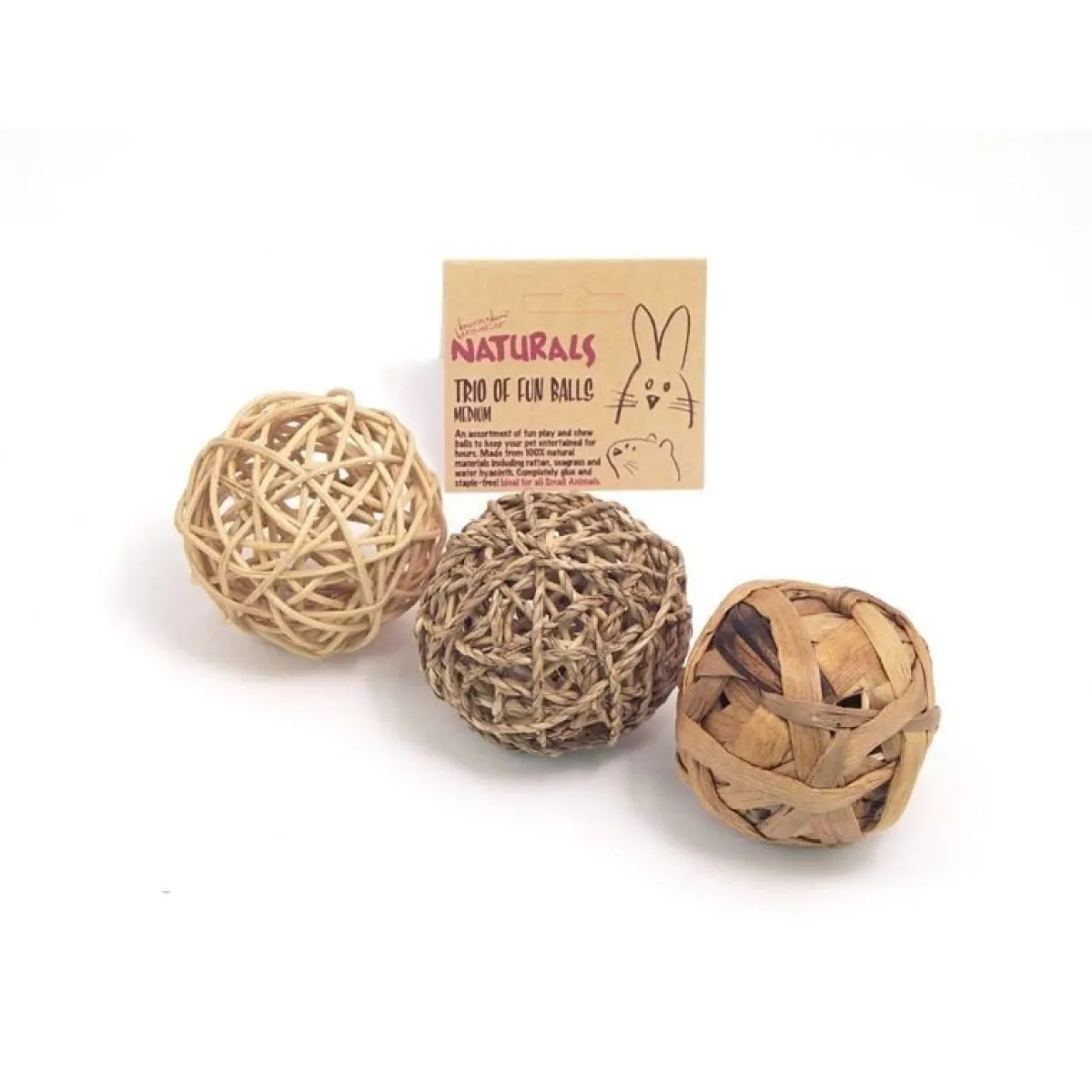 Rosewood Fretin Lelut|Kesyhiiren Lelut*Leikkipallosetti , 3 kpl