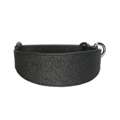 Collar of Sweden Koiran Pannat*Leveä martingaalipanta , musta glitter