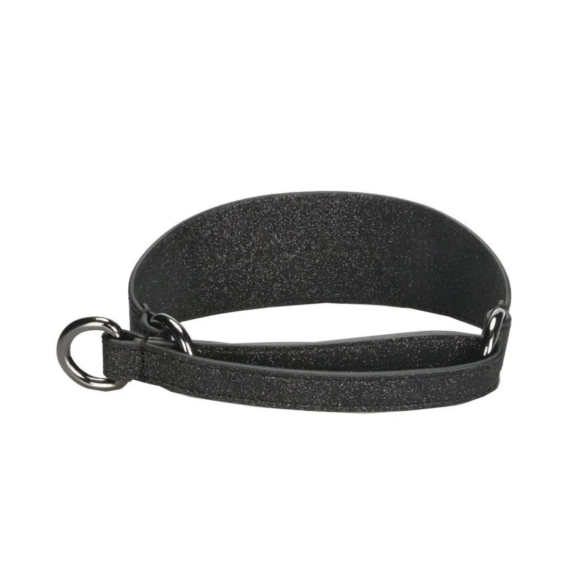 Collar of Sweden Koiran Pannat*Leveä martingaalipanta , musta glitter