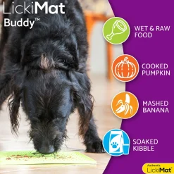 LickiMat Koiranpennun Ruokailu|Aktivointikupit Ja Nuolumatot*Buddy Classic keltainen