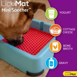 LickiMat Koiranpennun Ruokailu|Aktivointikupit Ja Nuolumatot*Mini Soother nuolumatto, keltainen