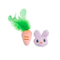Little&Bigger Kissanpennun Lelut|Kissanminttulelut*Little & Bigger KittenBasics pupu & porkkana 2-pack Monivärinen