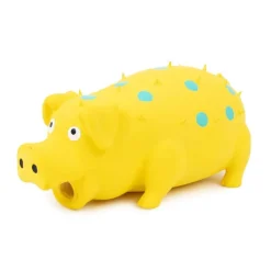 Little&Bigger Koiran Vinkulelut*Latex Spotted Pig Yellow 15 cm Keltainen