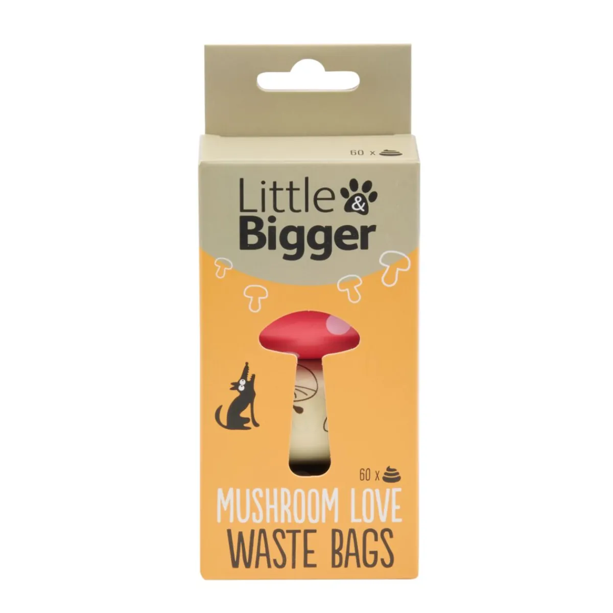 Little&Bigger Koirankakan Kerääminen|Uutuudet Koirille*Mushroom Love -koiran kakkapussit 60 kpl