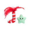 Little&Bigger Kissanminttulelut|Kissan Joululelut*Xmas Stories karkkikeppi & tähti 2-pack