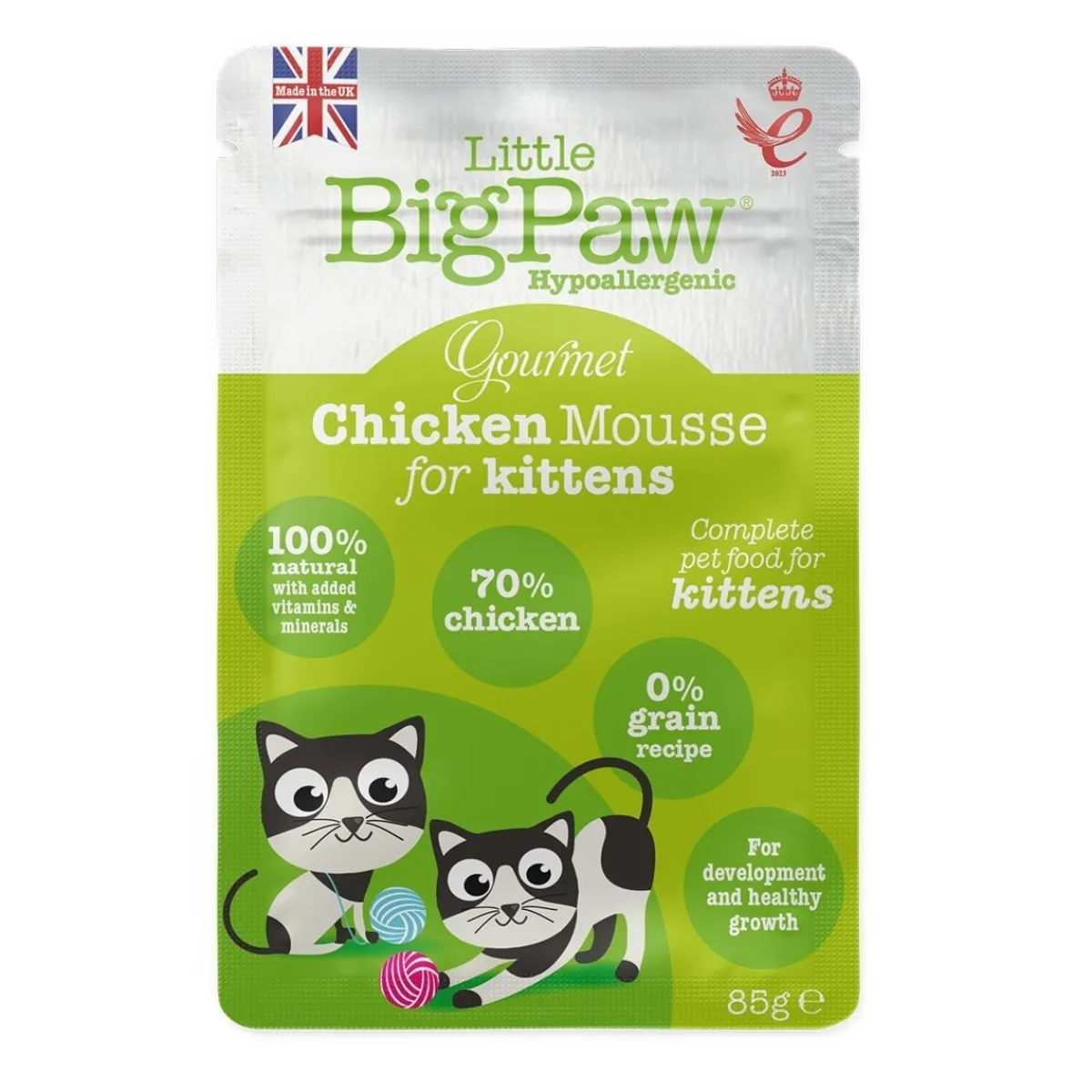 Little BigPaw Kissan Märkäruoka|Kissanpennun Ruoka*Gourmet Chicken Mousse Kittens 85g