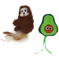MadCat Kissanminttulelut*Play N’ Squeak laiskiainen&avocado 2-pack