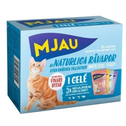 Mjau Kissan Märkäruoka*Multipack lihaa ja kalaa hyytelössä 12 x 85 g