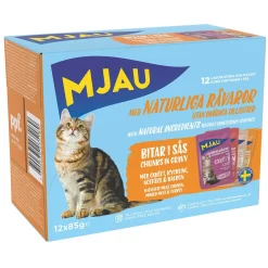 Mjau Kissan Märkäruoka*Multipack lihaa kastikkeessa 12 x 85 g