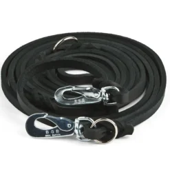 Feel Koiran Hihnat Ja Flexit*Monitoimitalutin Leather Braid, musta