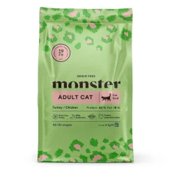 Monster Pet Food Viljaton Kissanruoka|Kissan Kuivaruoka*Monster Cat Grain Free Kalkkuna & Kana
