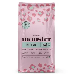 Monster Pet Food Viljaton Kissanruoka|Kissanpennun Ruoka*Monster Cat Grain Free Kitten Kalkkuna & Kana