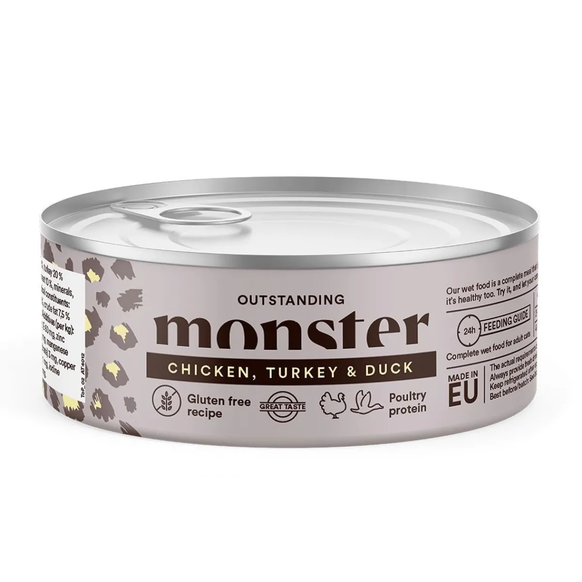 Monster Pet Food Kissan Märkäruoka*Monster Cat Kana&Kalkkuna&Ankka 100 g