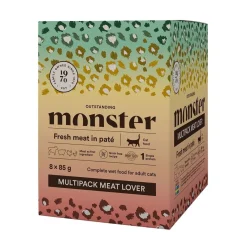 Monster Pet Food Kissan Märkäruoka*Monster Cat Meat Lover 8x85g