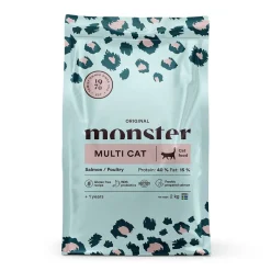 Monster Pet Food Kissan Kuivaruoka*Monster Cat Multicat Lohi & Siipikarja