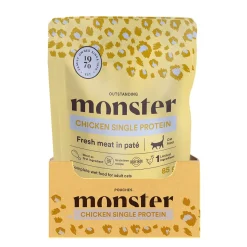 Monster Pet Food Kissan Märkäruoka|Uutuudet Kissoille*Monster Cat Pouch Adult Chicken 16 x 85 g