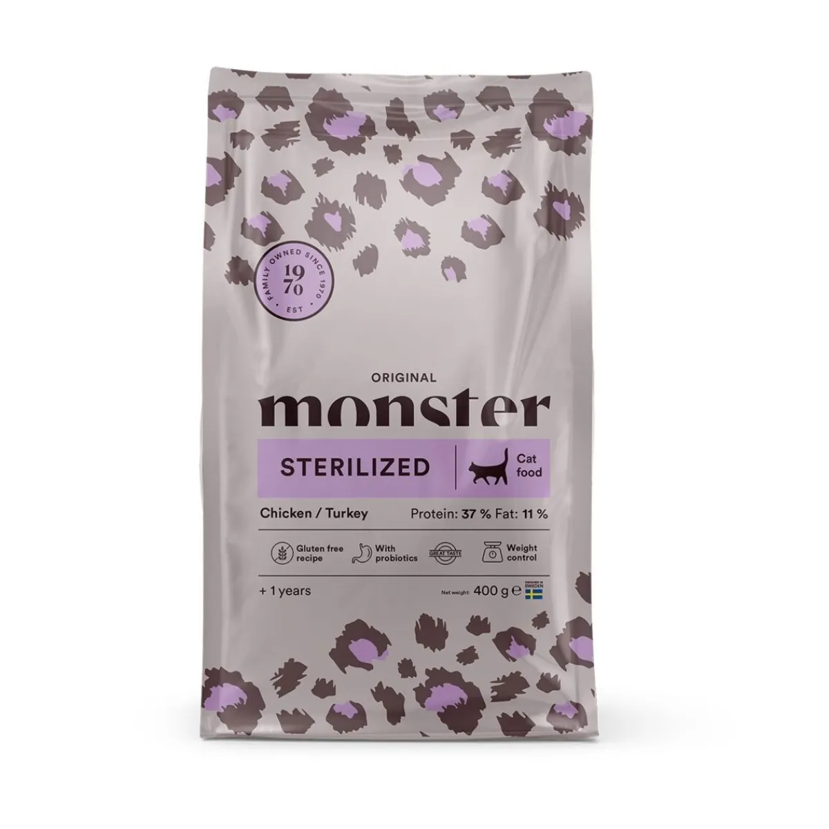 Monster Pet Food Kissan Kuivaruoka|Kissan Erikoisruoat*Monster Cat Sterilized Kana & Kalkkuna