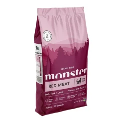 Monster Pet Food Koiran Kuivaruoka|Viljaton Koiranruoka*Monster Dog Grain Free Adult Red Meat