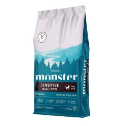 Monster Pet Food Koiran Kuivaruoka*Monster Dog Original Sensitive White Fish Small bites