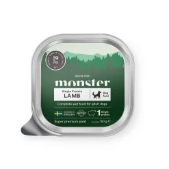 Monster Pet Food Koiran Märkäruoka Ja Makkarat*Monster Dog Patee Lammas 150 g