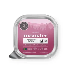 Monster Pet Food Koiran Märkäruoka Ja Makkarat*Monster Dog Patee Possu 150 g