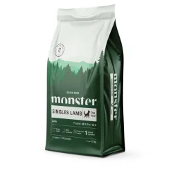 Monster Pet Food Koiranruoat Erityistapeisiin|Koiran Kuivaruoka*Monster Grain Free Singles Lammas