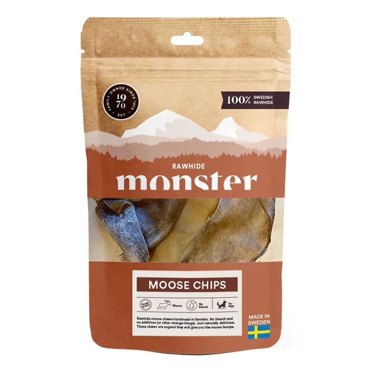 Monster Pet Food Täyslihaherkut|Puruluut*Monster Hirvisipsit 8kpl
