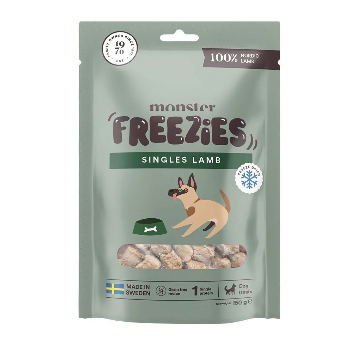 Monster Pet Food Täyslihaherkut|Pakastekuivatut Koiranherkut*Monster pakastekuivattu lammas