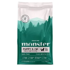 Monster Pet Food Penturuoka|Koiran Kuivaruoka*Monster Puppy S/M Grain Free Lammas & Ankka