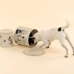 Moomin Koiranpennun Ruokailu|Säilytysastiat*for Pets peltipurkki Muumit 80v. juhlavuosi