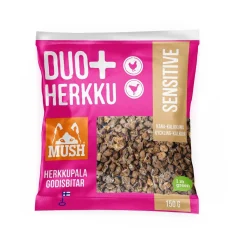Mush Pikkuherkut Ja Treeninamit|Kotimaiset Koiran Herkut*DUO+ Herkku Sensitive 150 g