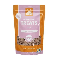 Mush Täyslihaherkut|Pikkuherkut Ja Treeninamit*Freeze-Dried Possu 55g herkku koiralle