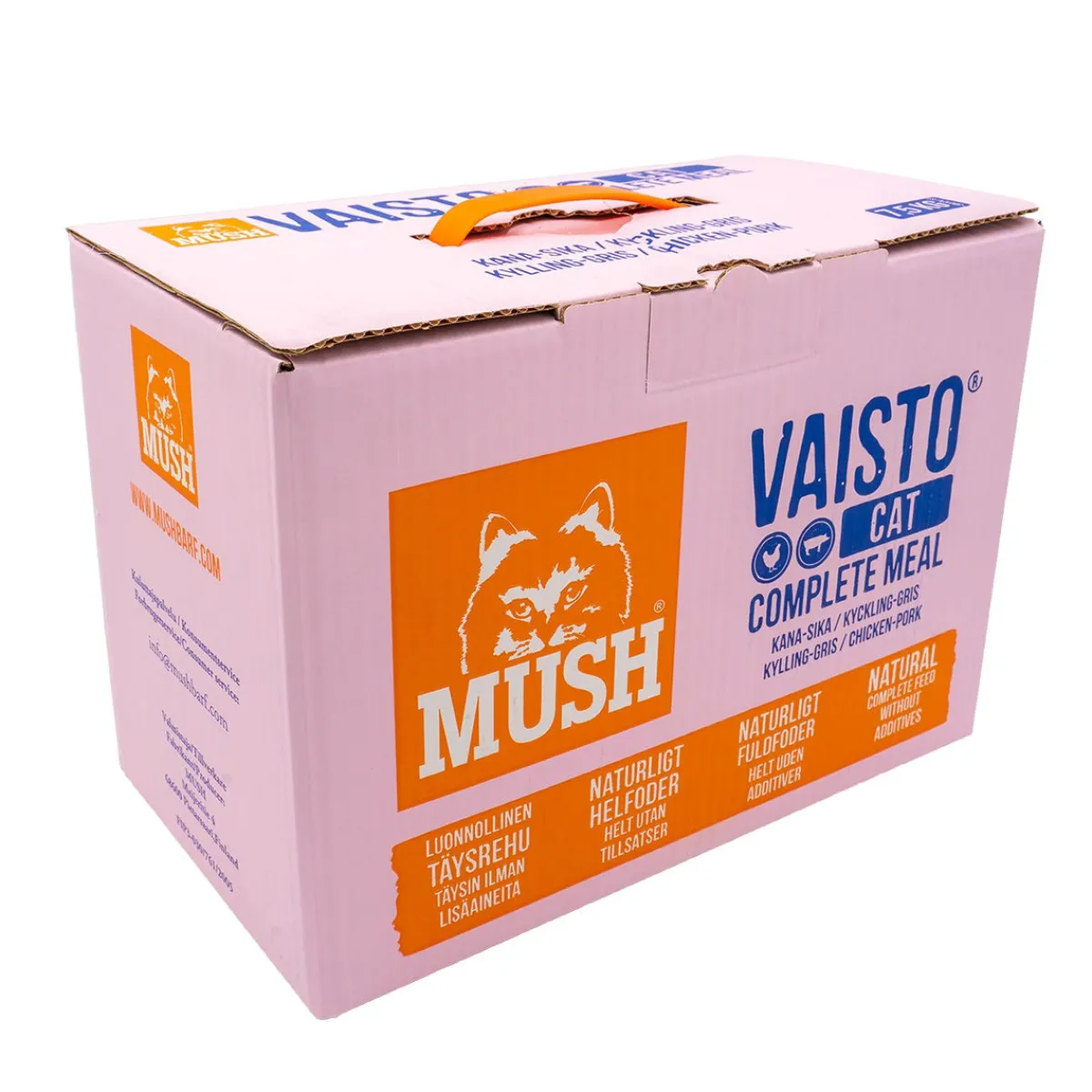 Mush Kotimainen Kissanruoka|Kissan Raakaruoka*Vaisto Cat Kana-sika