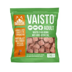 Mush Ruokinnan Monipuolistaminen|Kotimainen Koiranruoka*Vaisto nauta-sika-kana