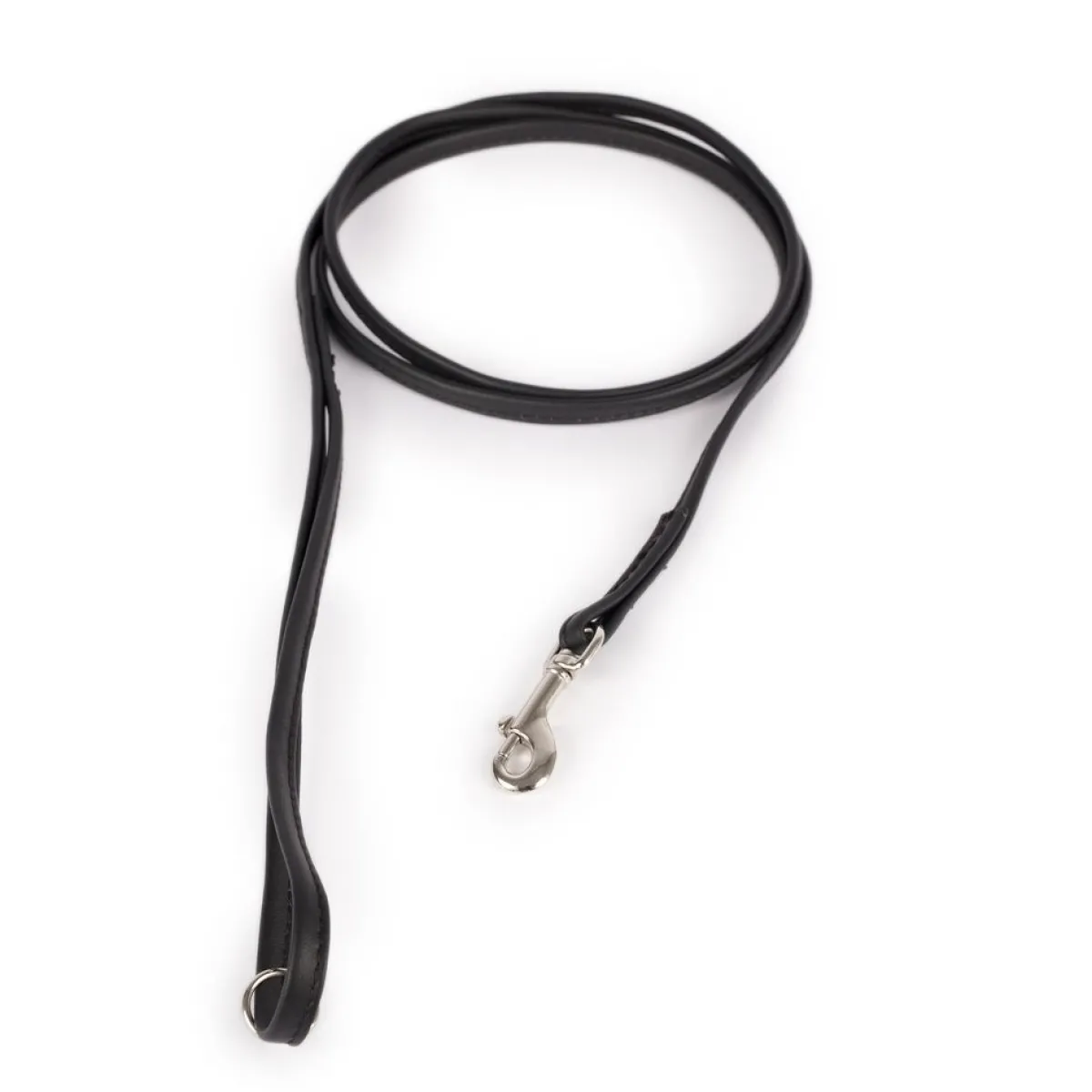 Feel Koiranpennun Ulkoilu|Koiran Hihnat Ja Flexit*Nahkatalutin Leather Slim, musta